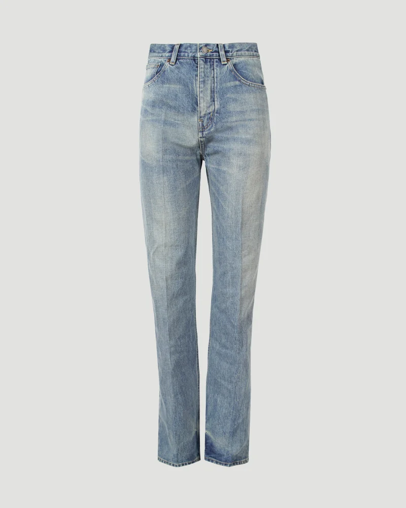 Straight Jeans in Benjamin Blue Denim