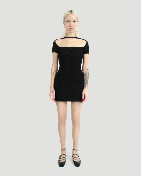 Hyperbole Rib Knit Mini Dress — снимка 2
