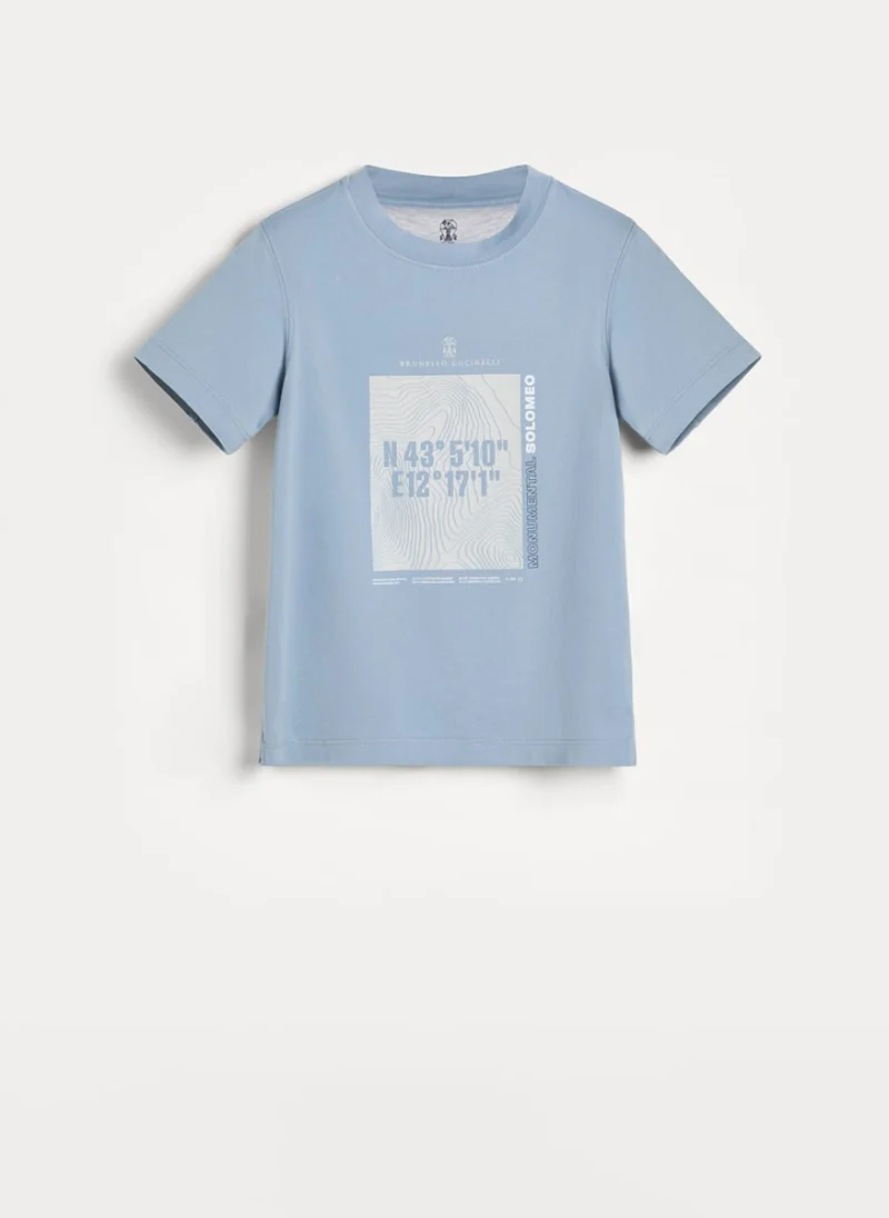 Тишърт с принт Brunello Cucinelli Kids 12