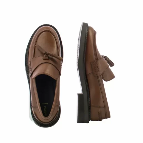Дамски Мокасини GEOX – D46WYH D SERILDA LIGHT BROWN — снимка 5