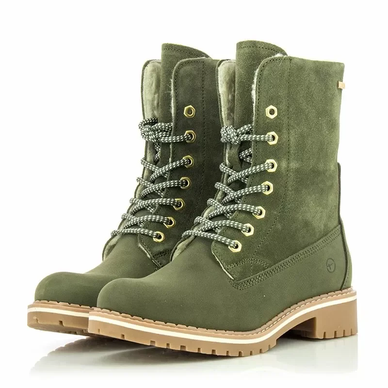 Дамски Кубинки TAMARIS – 1-26443-41 722 OLIVE — снимка 3