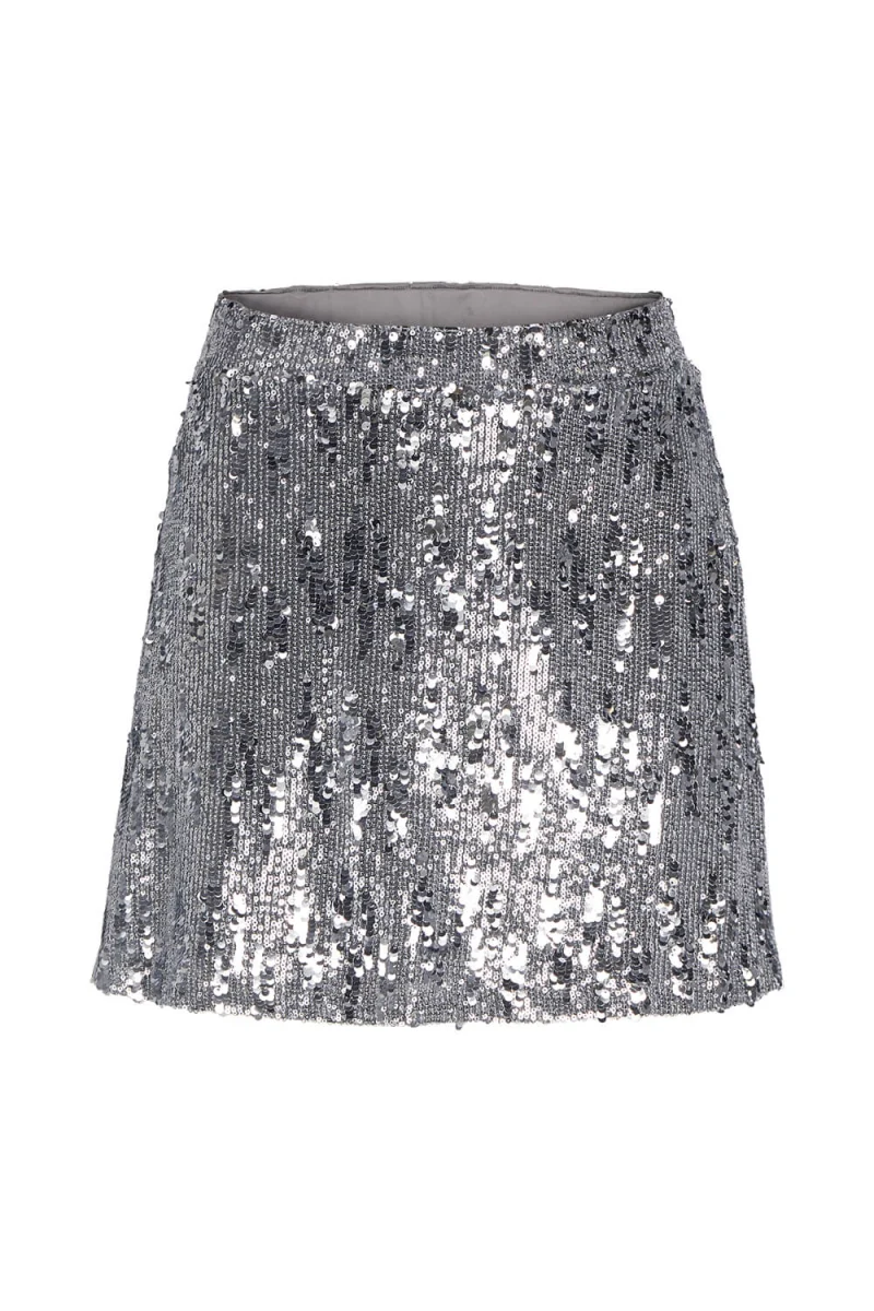 Пола Jxtara Sequin Mini Wvn 12265330 14-5002 TCX silver