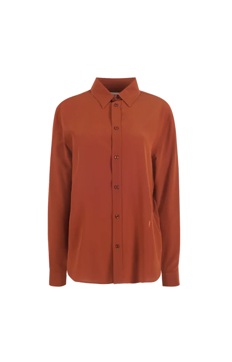 Cassandre Shirt in Silk-Crepe