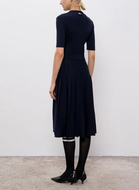 Рокля от фино плетиво Thom Browne — снимка 3