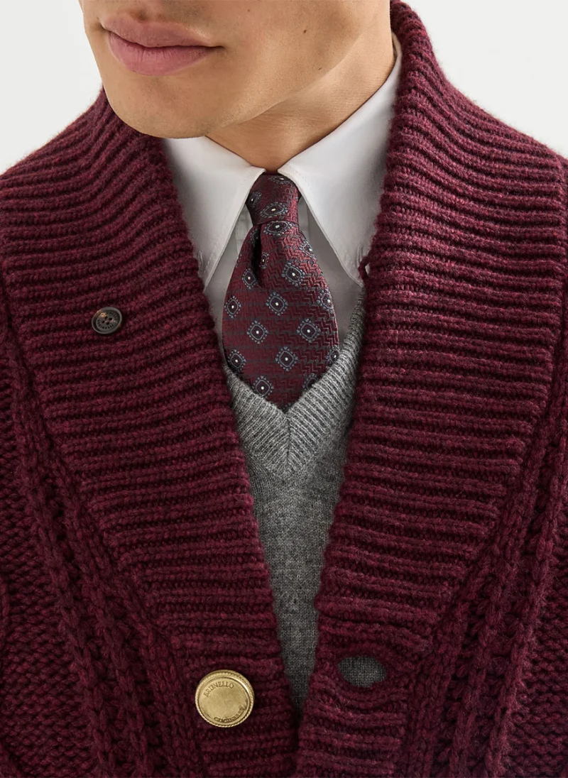Вратовръзка от коприна Brunello Cucinelli — снимка 3