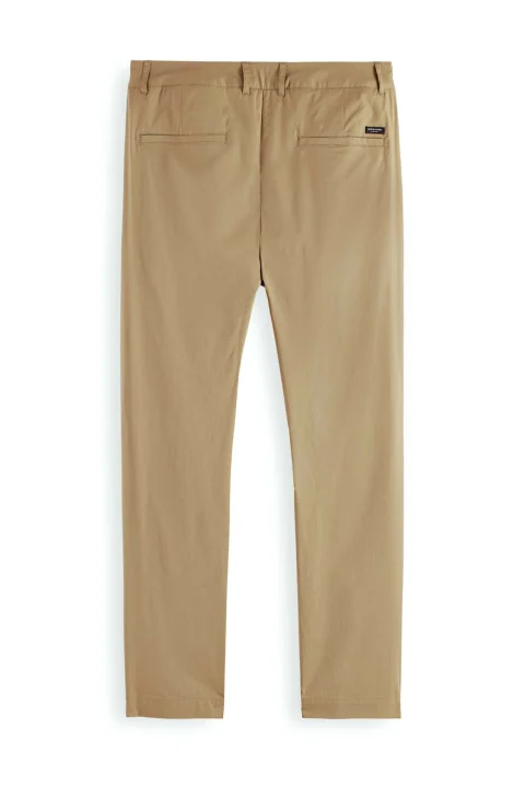 Панталон Blake- Lightweight Poplin Pleated Chino 171535 SC0414 khaki — снимка 2