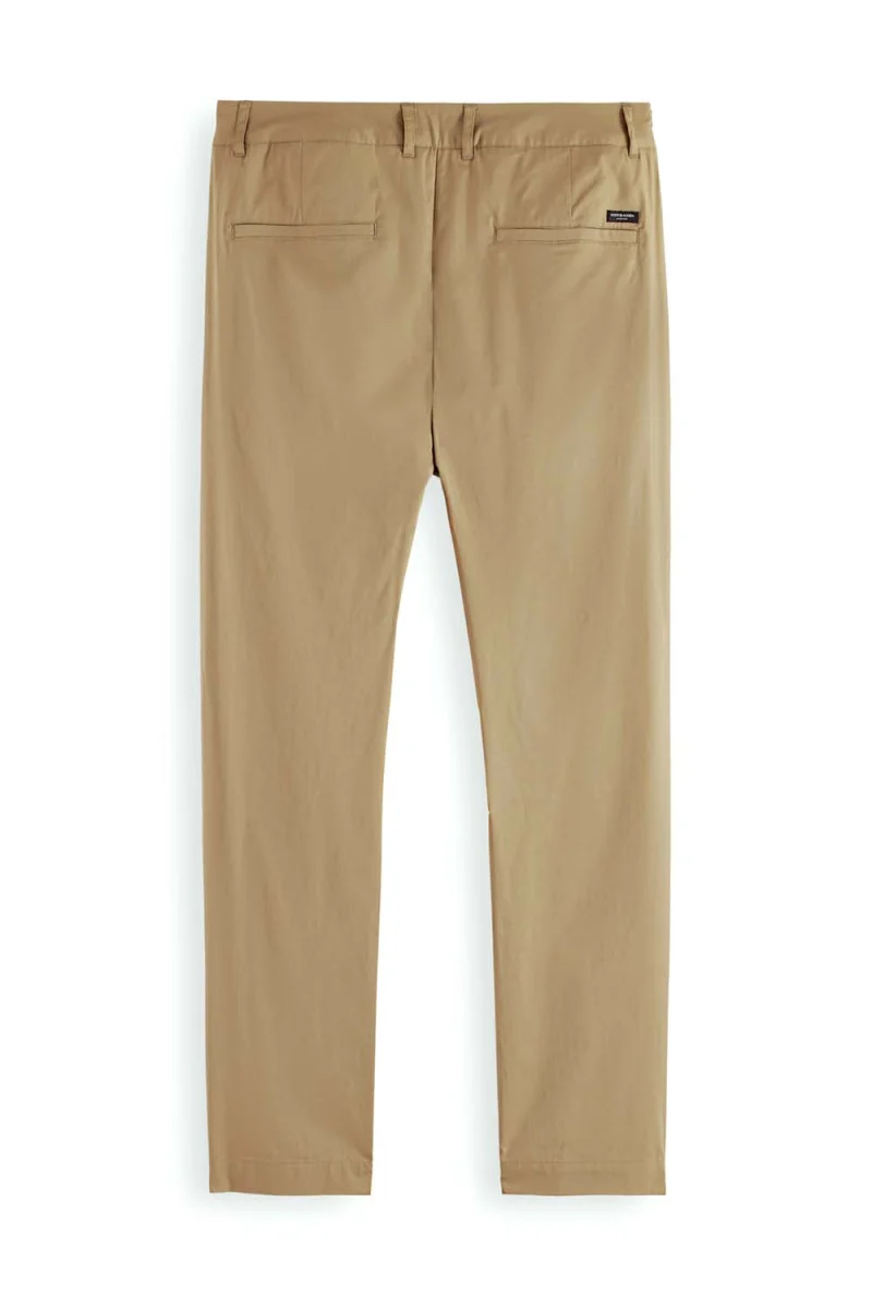 Панталон Blake- Lightweight Poplin Pleated Chino 171535 SC0414 khaki — снимка 2
