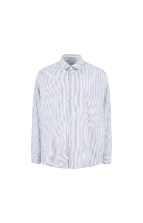 Burberry Relaxed Fit Striped Cotton Shirt