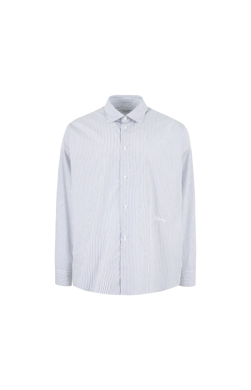 Burberry Relaxed Fit Striped Cotton Shirt