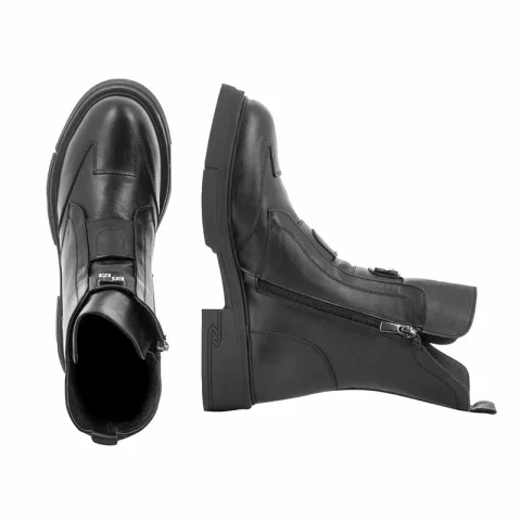 Дамски Равни Боти CARLO FABIANI – 154-98 BLACK — снимка 5