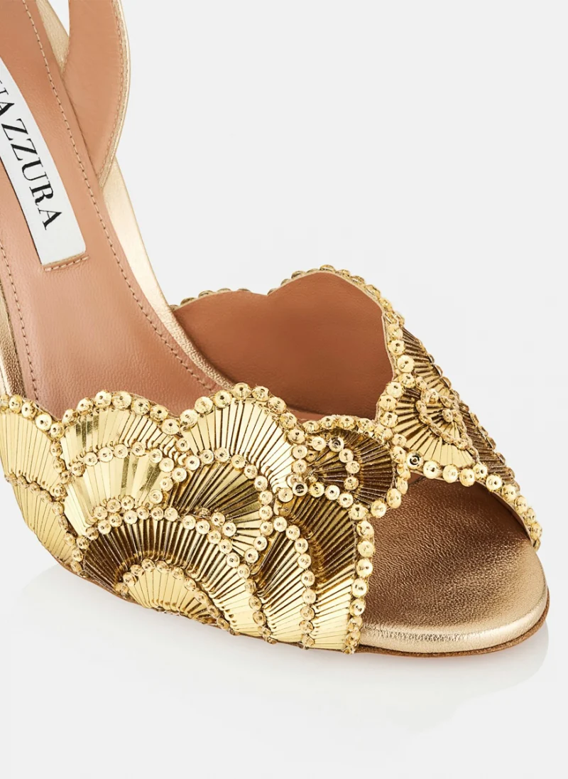 Сандали с пайети 'Ce Soir' Aquazzura — снимка 5