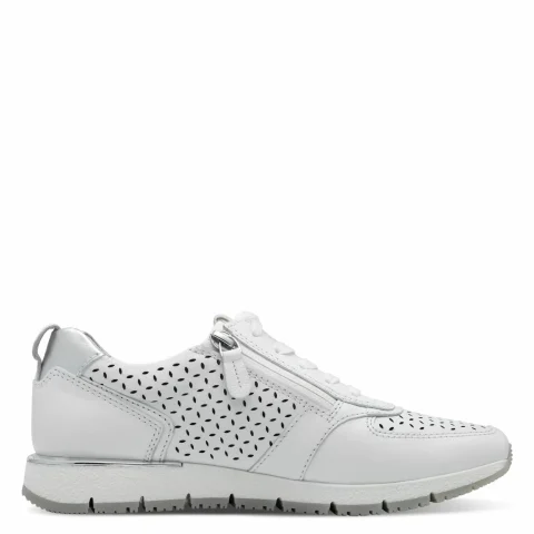 Дамски Сникърс TAMARIS – 1-23787-42-110 WHITE STRUCT. — снимка 2