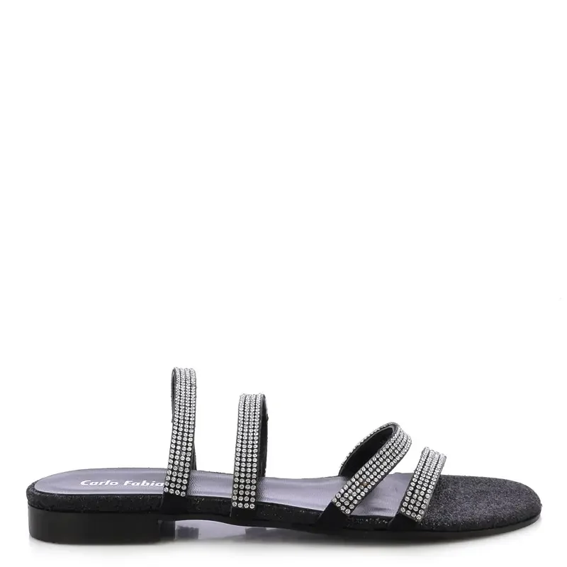 Дамски Равни Чехли CARLO FABIANI 3469 black