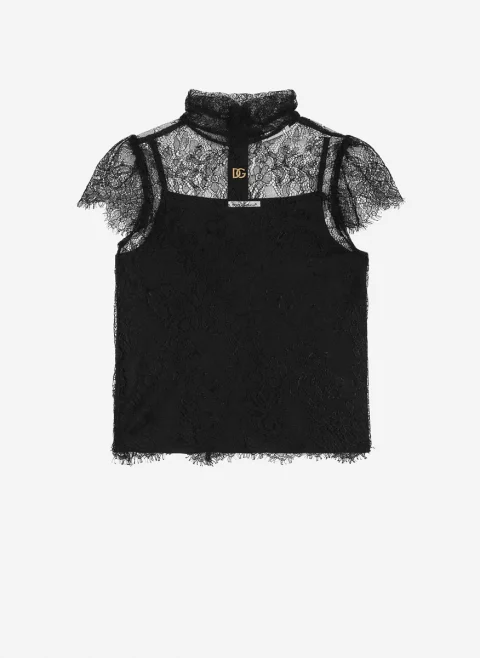 Блуза 'Chantilly lace' Dolce&Gabbana Kids