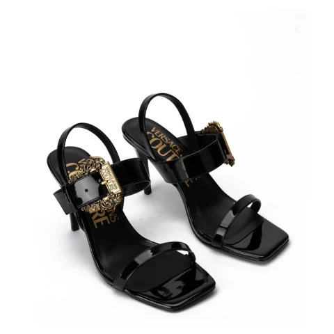 Дамски черни сандали VERSACE JEANS — снимка 5