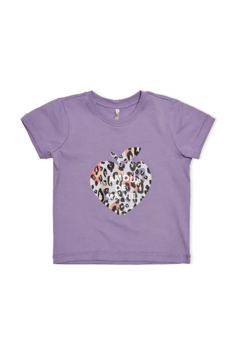 Детски T-shirt Kmgmaggie Reg S/S Fruit Top Box Jrs 15259048 17-3615 tcx chalk violet
