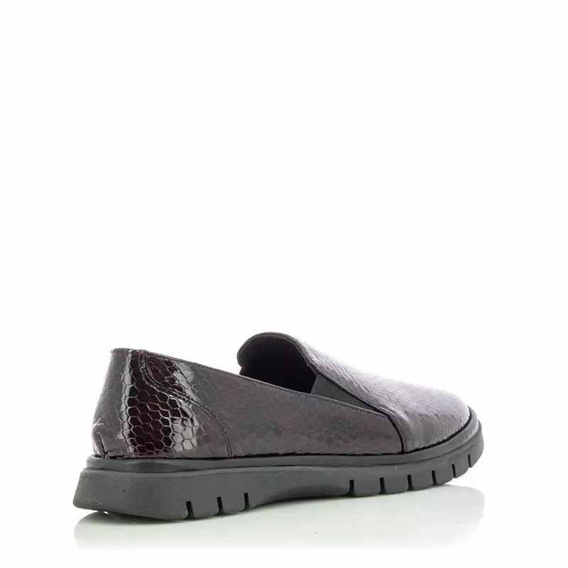 Дамски Ежедневни VERONELLA – 19176 FLEXX BORDO SNAKE — снимка 3