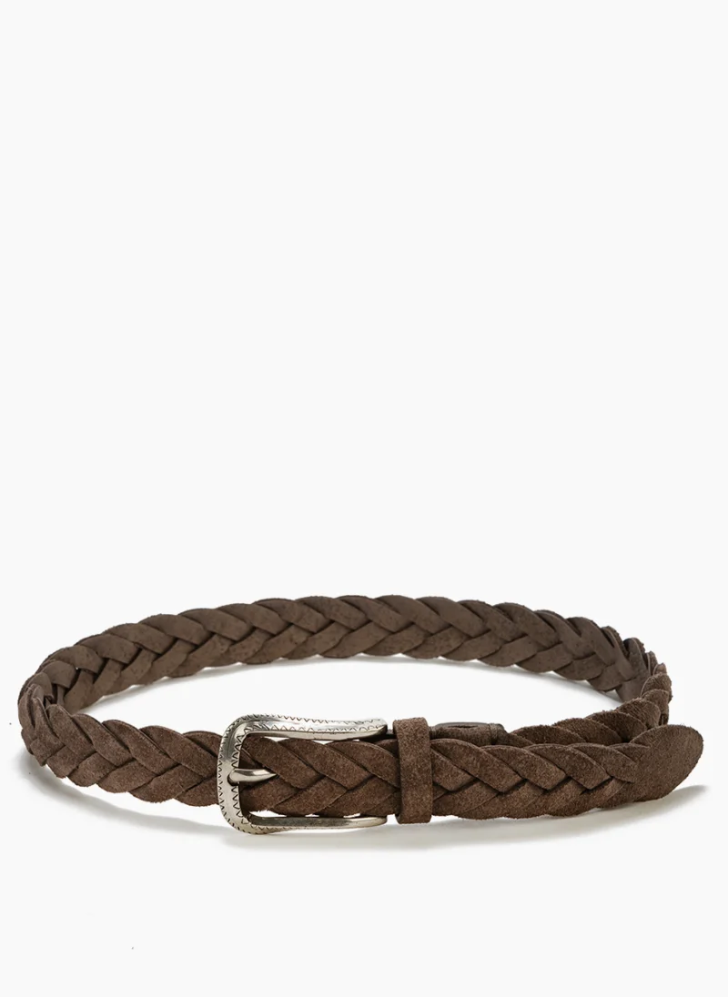 Велурен колан 'Braided' Brunello Cucinelli Kids 65 — снимка 5