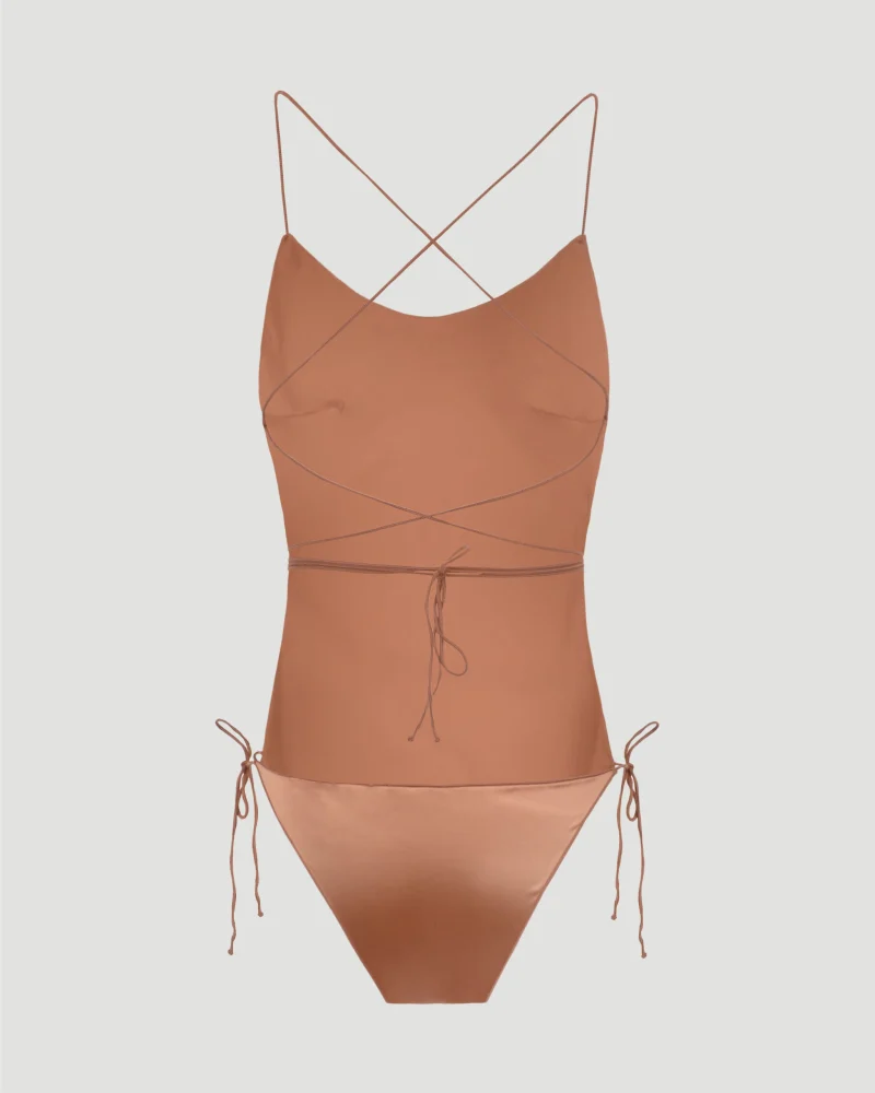 Satin One Piece Swimsuit — снимка 2
