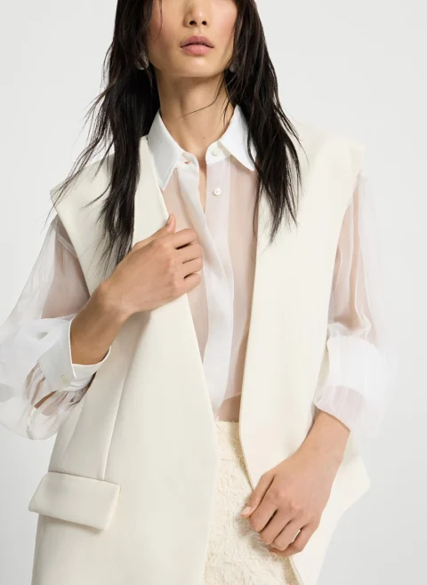 Елек `Double twill crêpe` Brunello Cucinelli — снимка 2