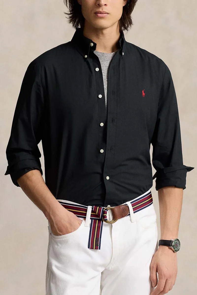 Риза Bistrch Poplin-Cubdppcs 710928255006 001 black — снимка 2