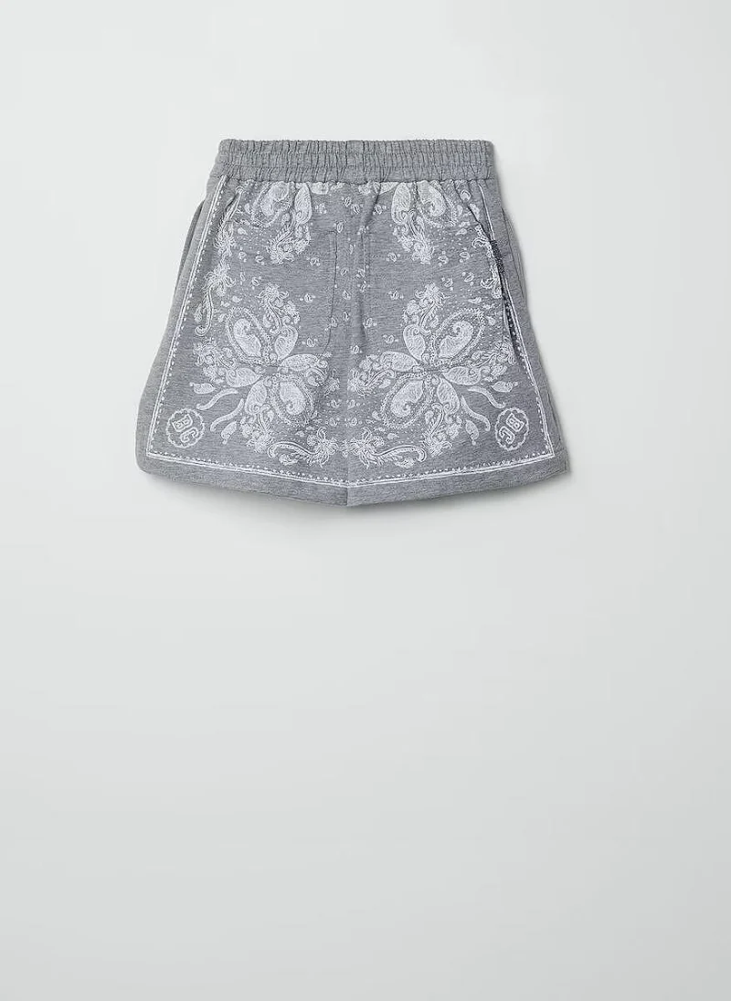 Къс панталон с принт Brunello Cucinelli Kids 8-10