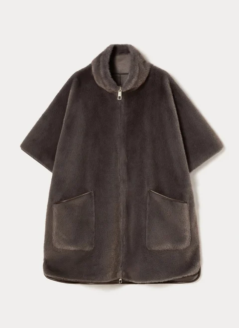 Двулицево яке 'Cape cut' Marina Rinaldi Mrsspuma — снимка 7
