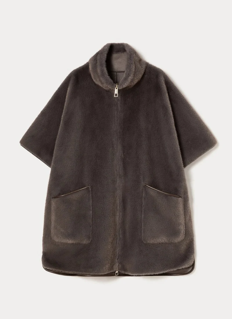 Двулицево яке 'Cape cut' Marina Rinaldi Mrsspuma — снимка 7