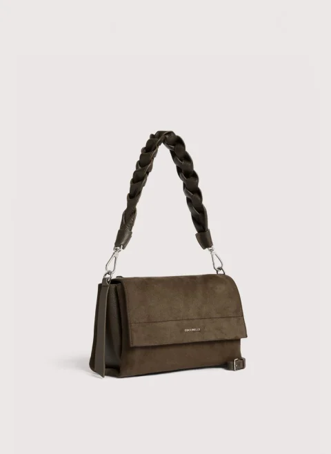 Велурена чанта Coccinelle Boheme Small — снимка 2