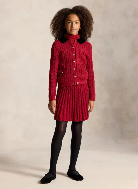 Пола от плетиво 'Cable' Ralph Lauren Kids 2-7 — снимка 3