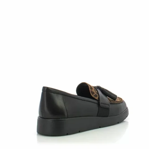 Дамски Мокасини GEOX – D04LCA D ARLARA BLACK/COGNAC — снимка 2