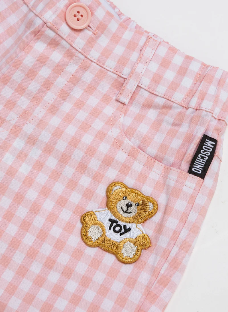 Къс панталон с бродерия Moschino Kids — снимка 3