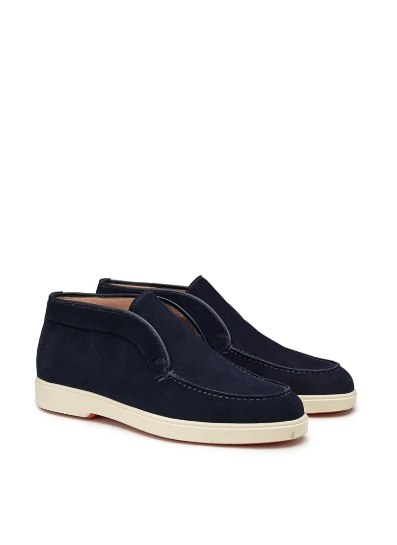 Велурени боти 'Slip-on style' Santoni — снимка 2