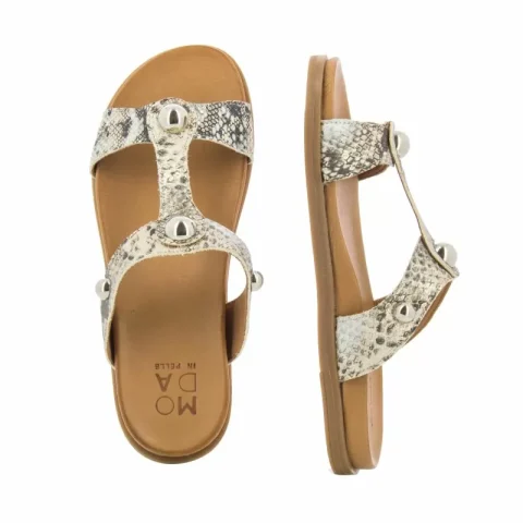 Дамски Равни Чехли MODA IN PELLE – 25091ONEY SNAKE 1050 49 — снимка 5