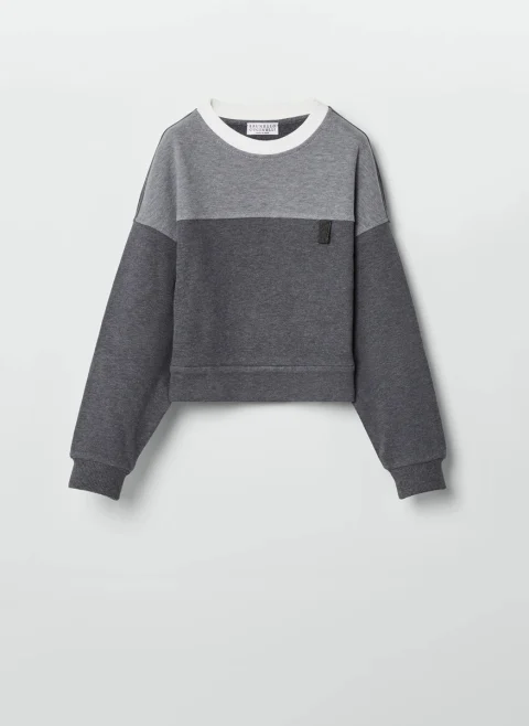 Суитшърт с монили Brunello Cucinelli Kids 4