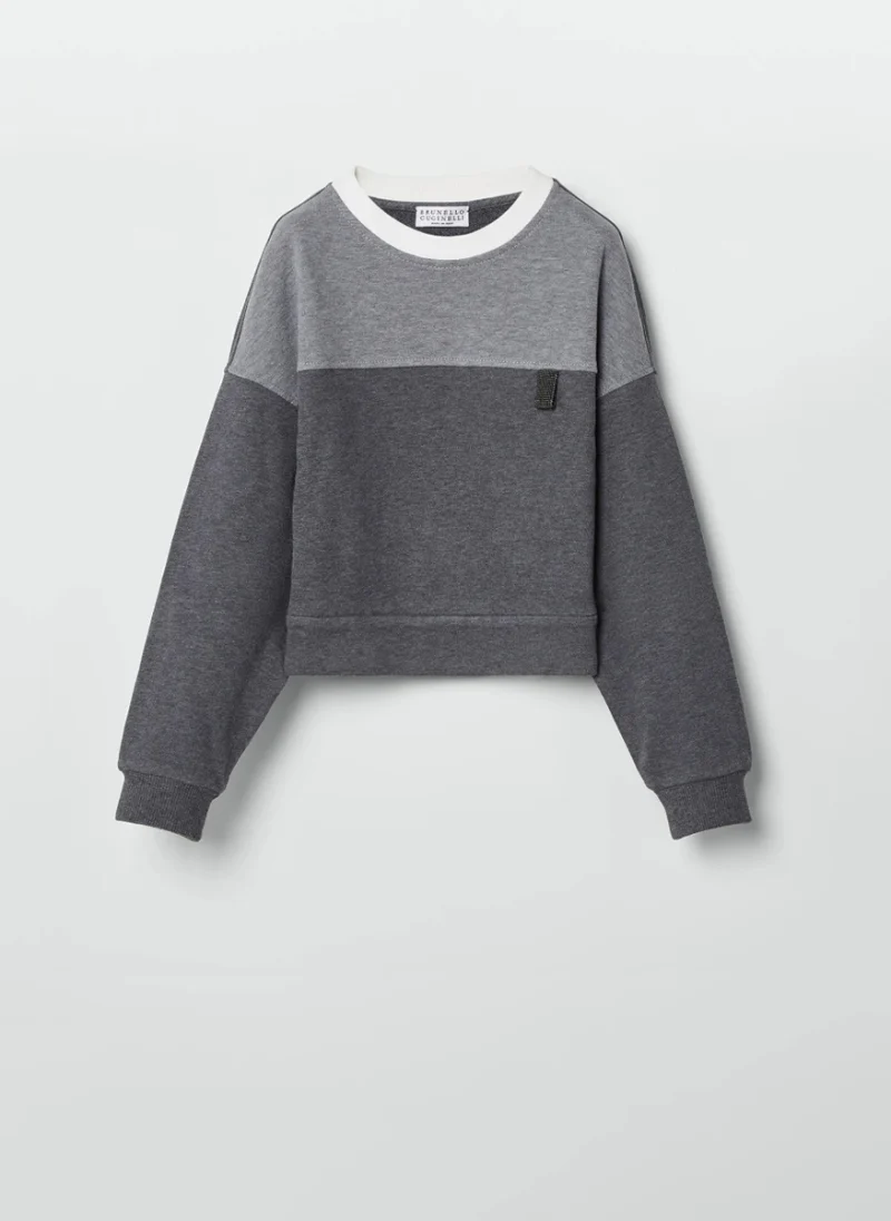 Суитшърт с монили Brunello Cucinelli Kids 4