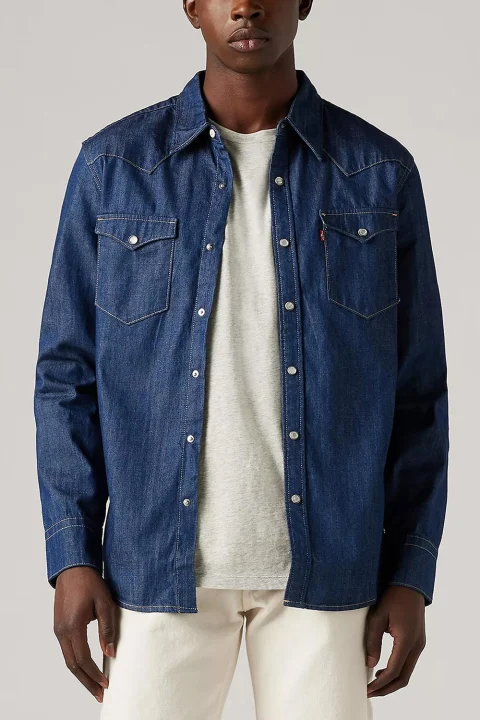 Риза Barstow Western Dark Indigo Flat Finish 857440000 western edition — снимка 2