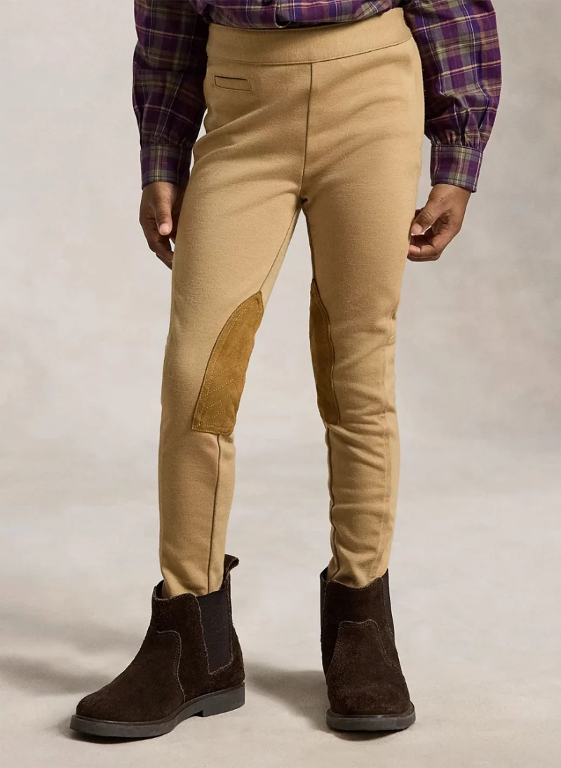 Клин с детайли от велур Ralph Lauren Kids 2-7
