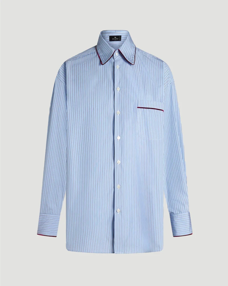 Striped Poplin Shirt