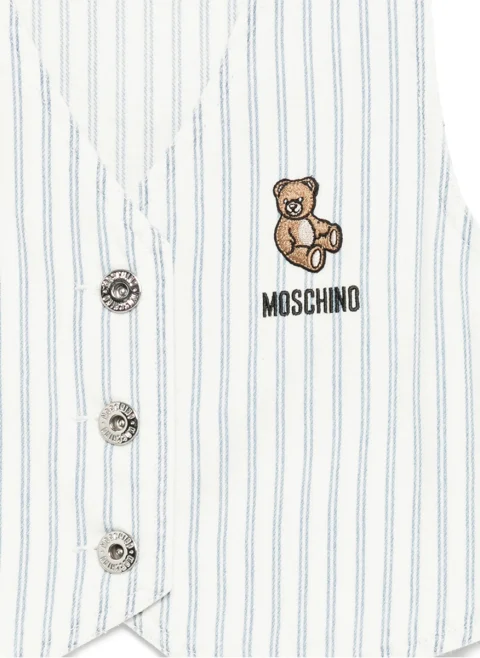 Раиран елек с бродерия Moschino Kids — снимка 3