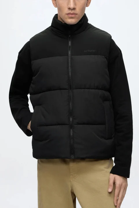 Яке Jjraze Bodywarmer 12299098 C-N10 black — снимка 2