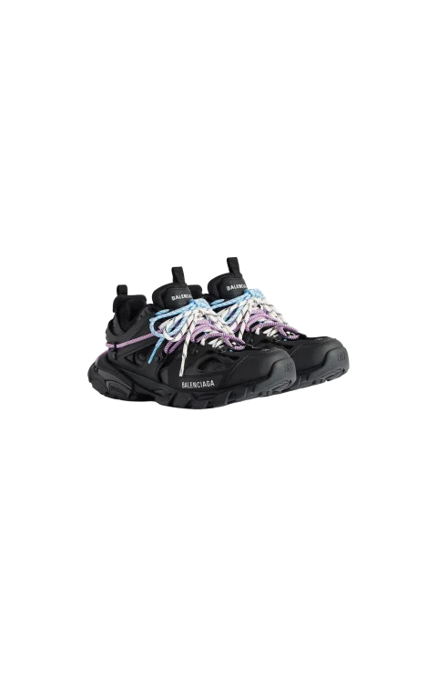 Women's Track Trail Laces Sneaker in Black/pink/blue/beige — снимка 2