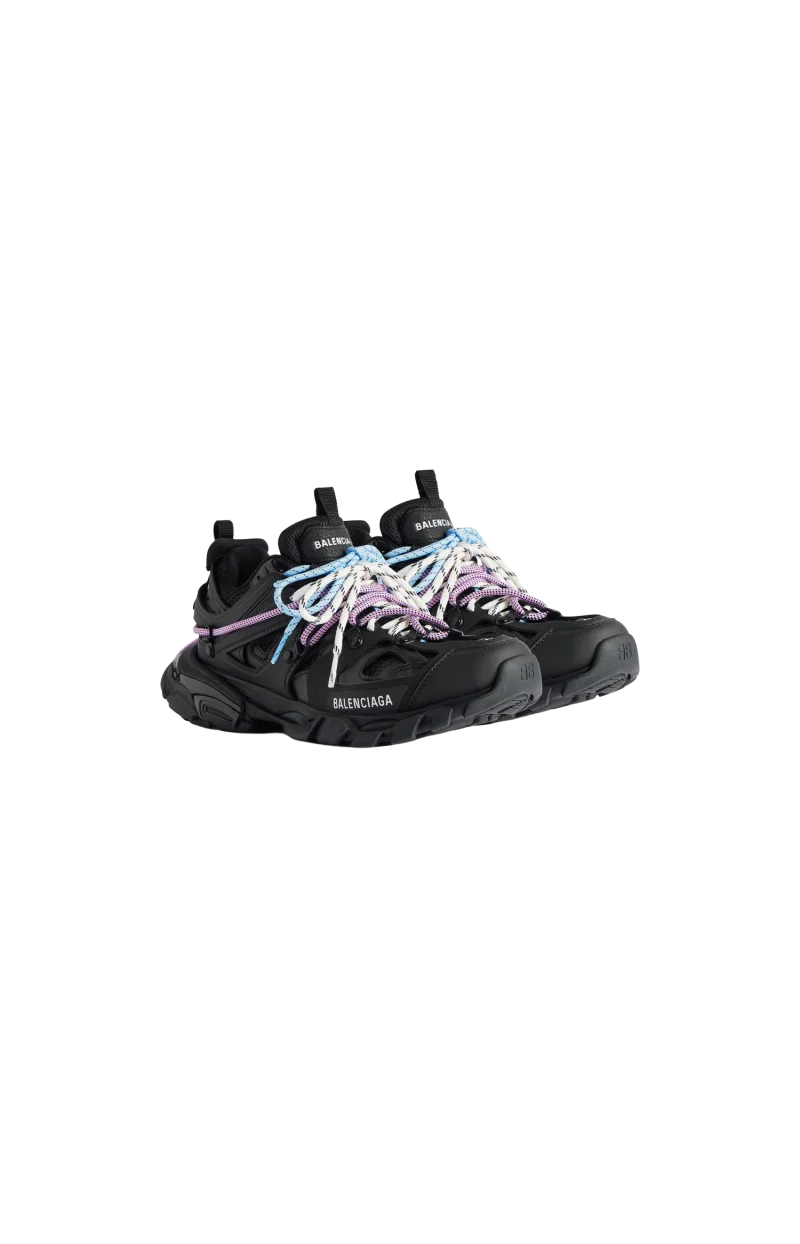 Women's Track Trail Laces Sneaker in Black/pink/blue/beige — снимка 2