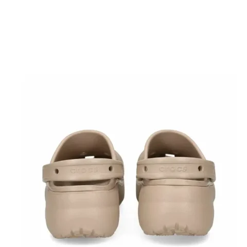 Сабо CROCS – 206750-214 CLASSIC PLATFORM CLOG TAUPE — снимка 5