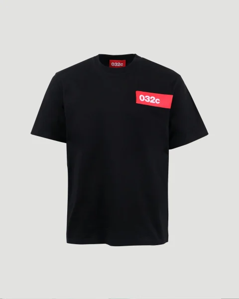 Oversized Cotton T-Shirt in Black