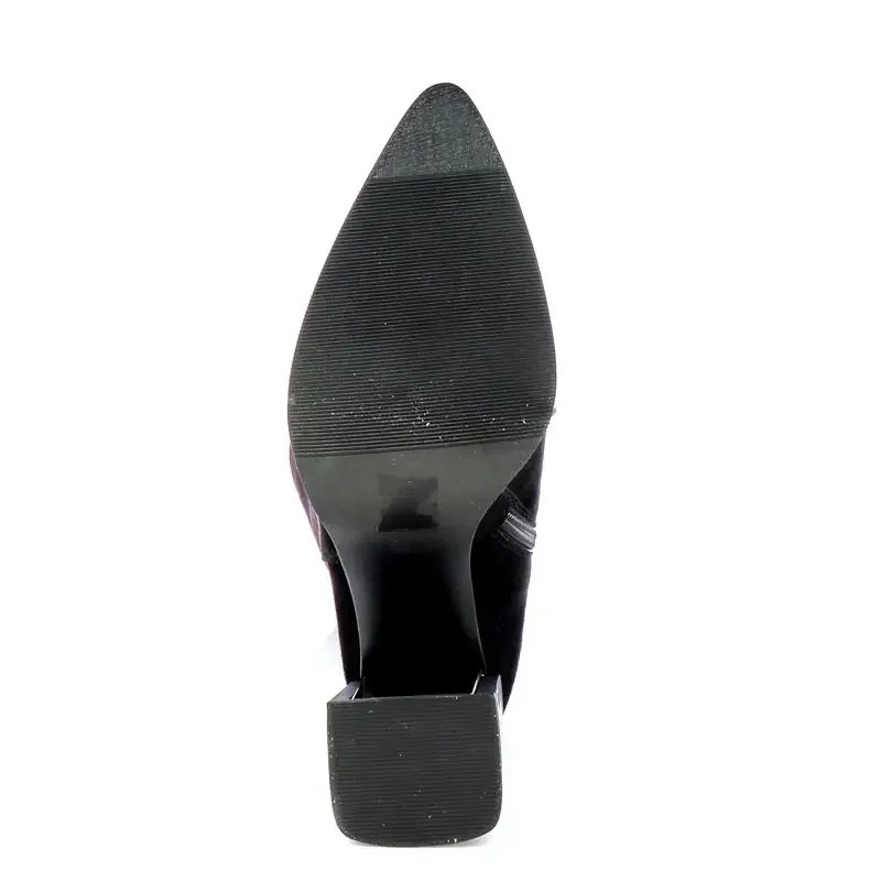 Ботуши На Ток CARLO FABIANI – 115921 BLACK SUEDE — снимка 4