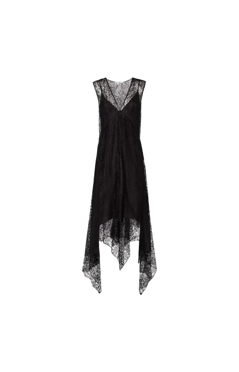 Black Flowers and Bacche Lace Dress
