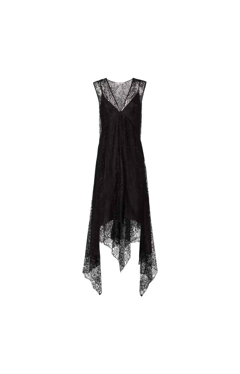 Black Flowers and Bacche Lace Dress