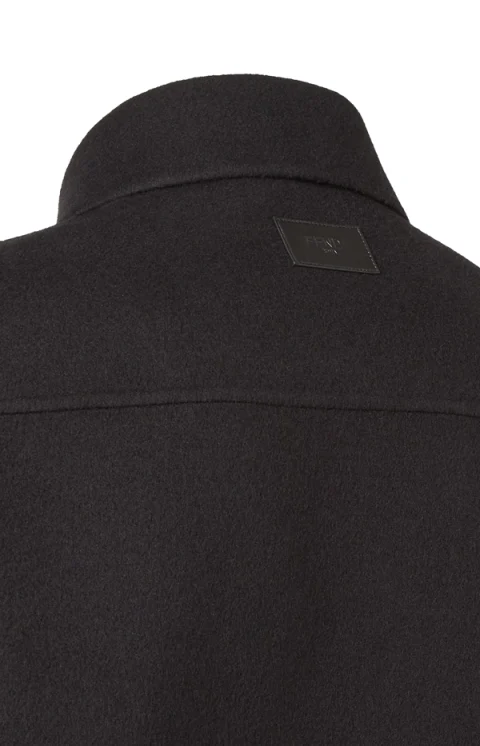 Black Wool Blouson — снимка 3