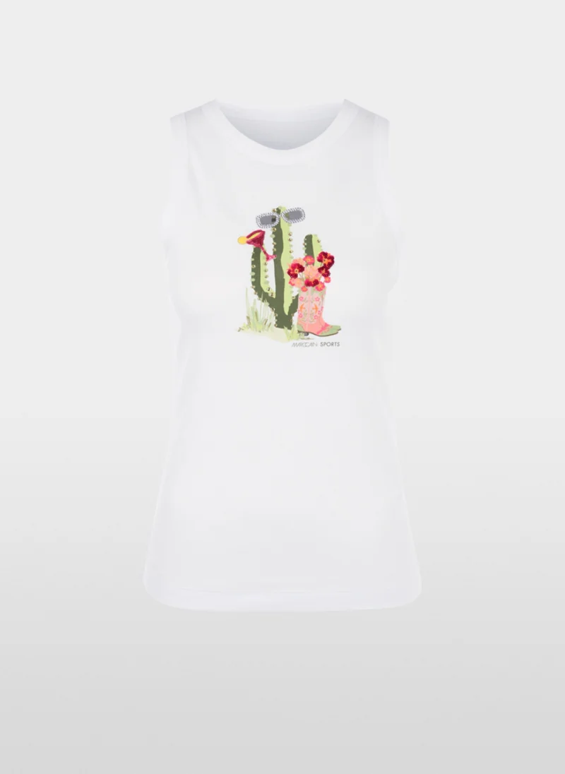 Рипсен топ с пайети Marc Cain Sports — снимка 6